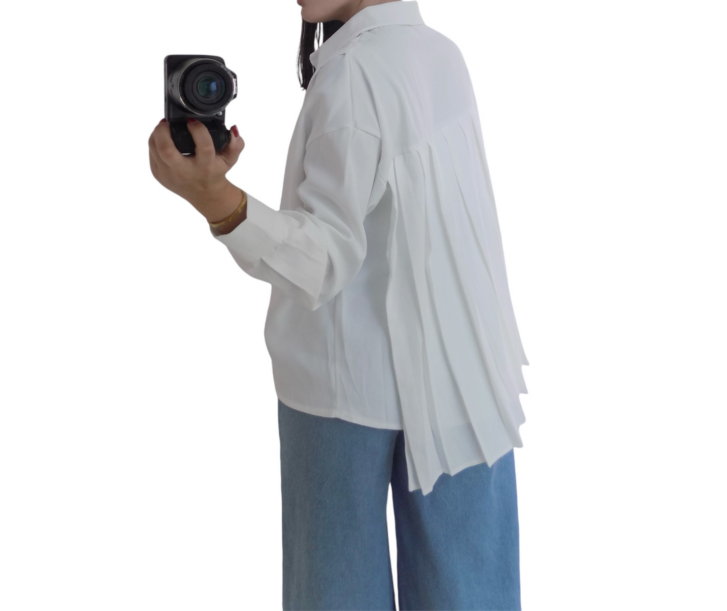 Bia Button-Up Shirt White