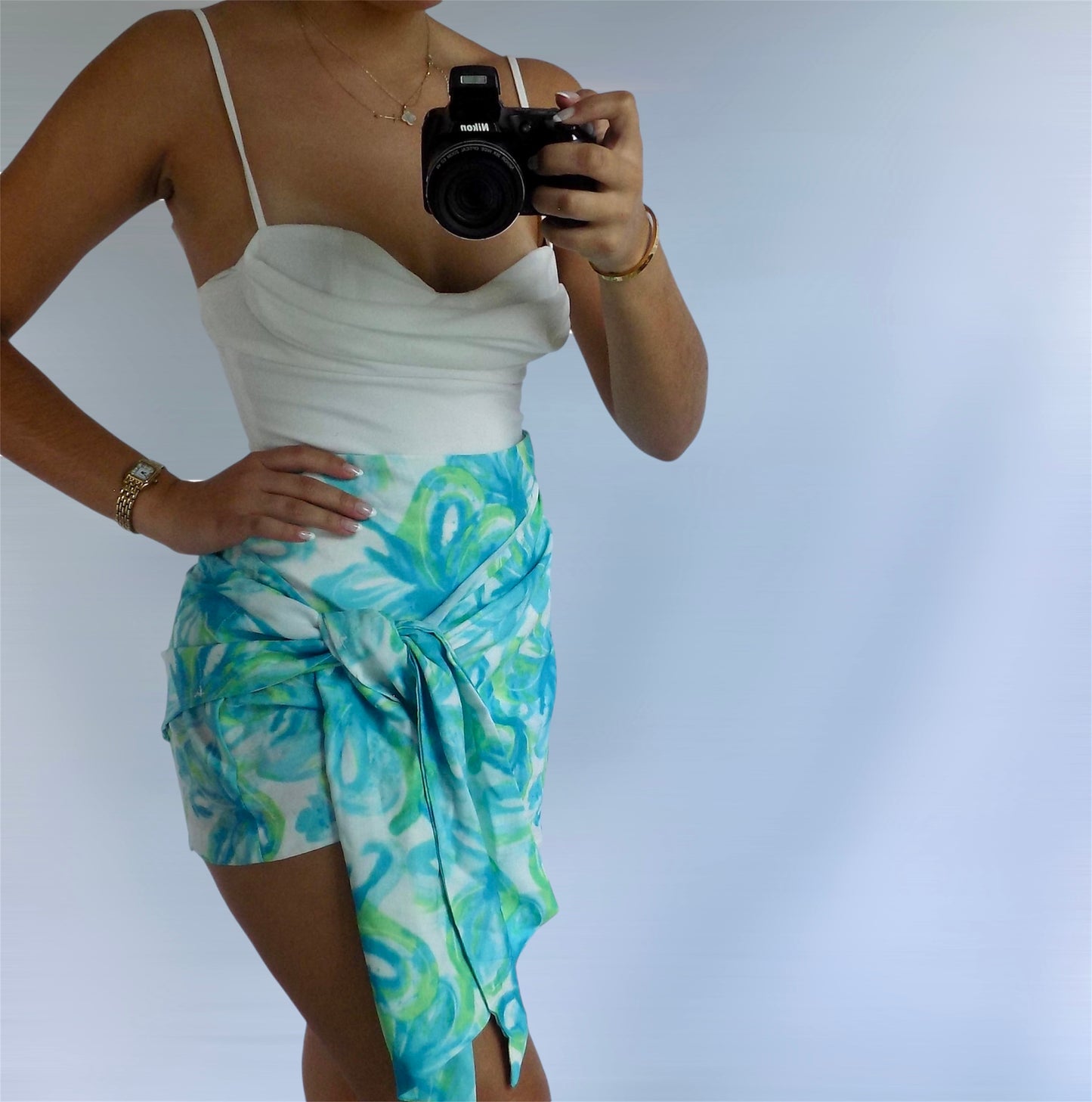 Bruna Skirt Turquoise